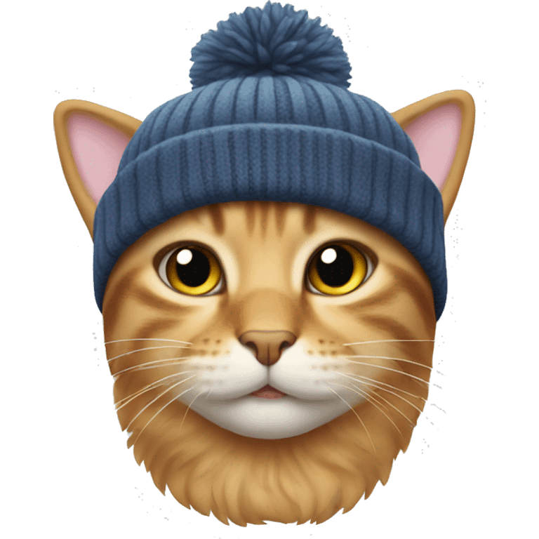 cat wearing a beanie emoji