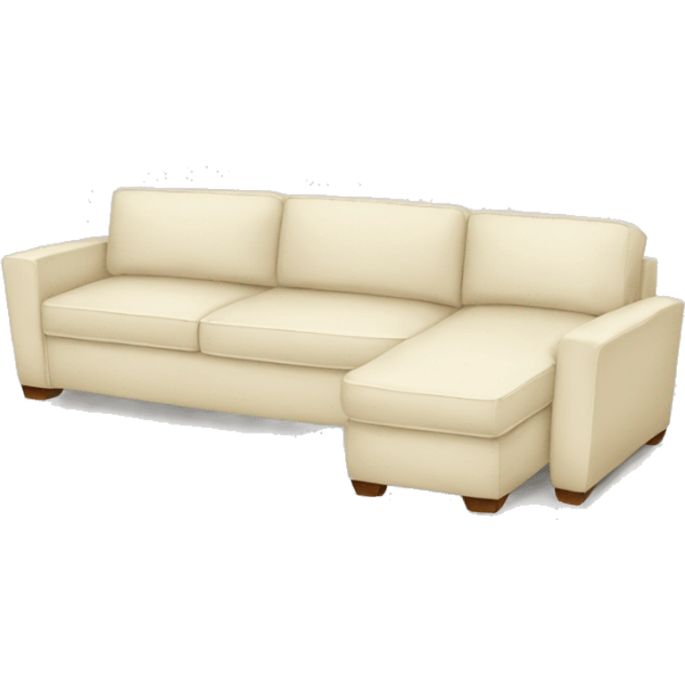 Cream sectional couch  emoji