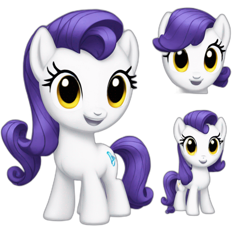 Rarity mlp emoji