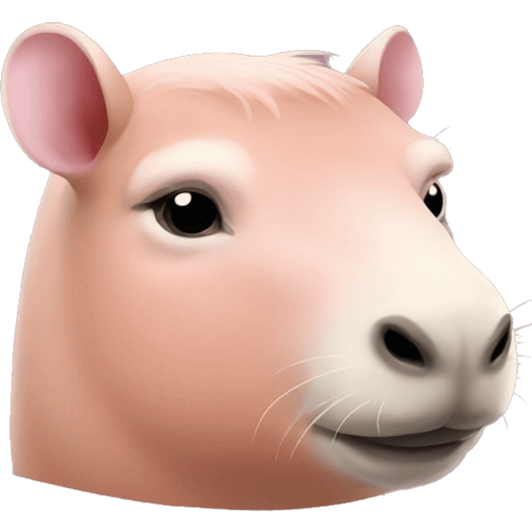 pastel pink capybara emoji