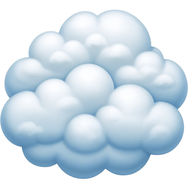 Cinematic Realistic Cumulus Emoji, Big and puffy, with cotton-like clouds floating in the clear blue sky. The rounded tops of the clouds glow with the light of the sun, while their soft, white texture adds a sense of calm and spaciousness. Soft glowing outline, capturing the essence of warmth, comfort, and peaceful skies in a perfect cumulus cloud! emoji