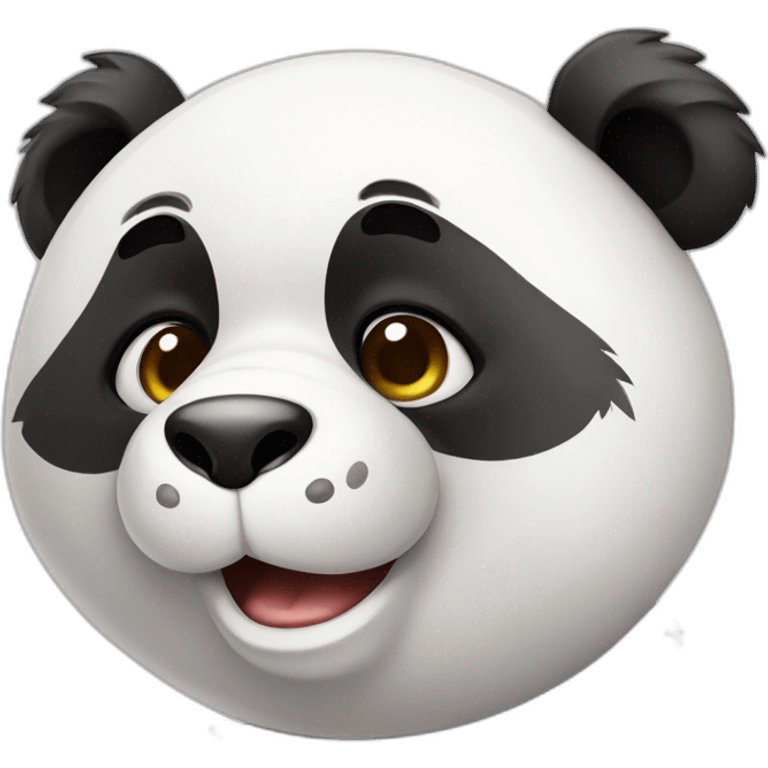 panda com fumaça no rosto emoji