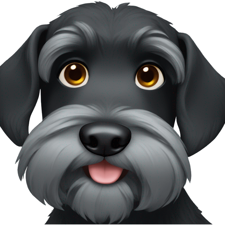 black schnauzer emoji