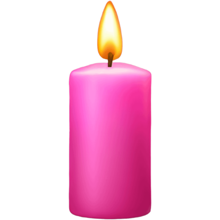 Pink candle emoji