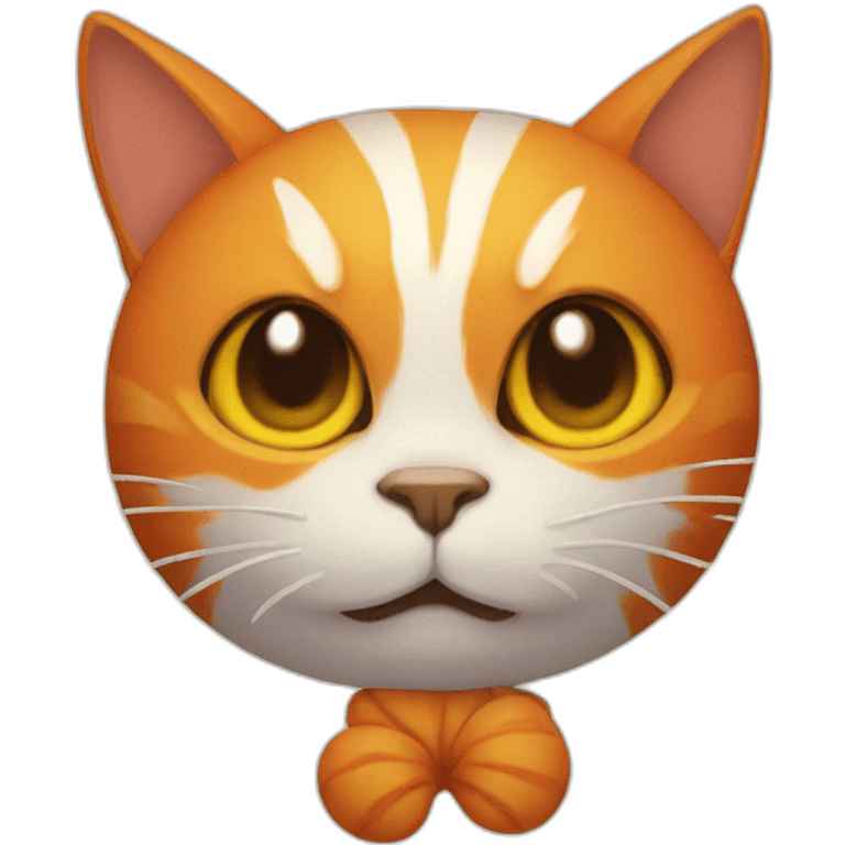 Pumpkin cat emoji