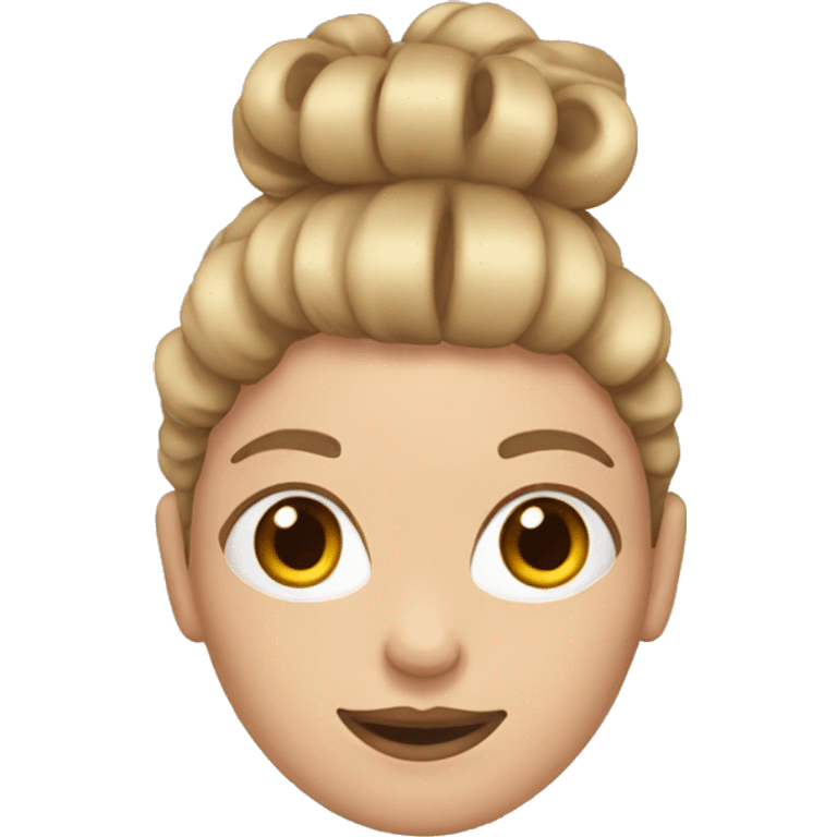 woman with brown to blond hair with hair rollers emoji