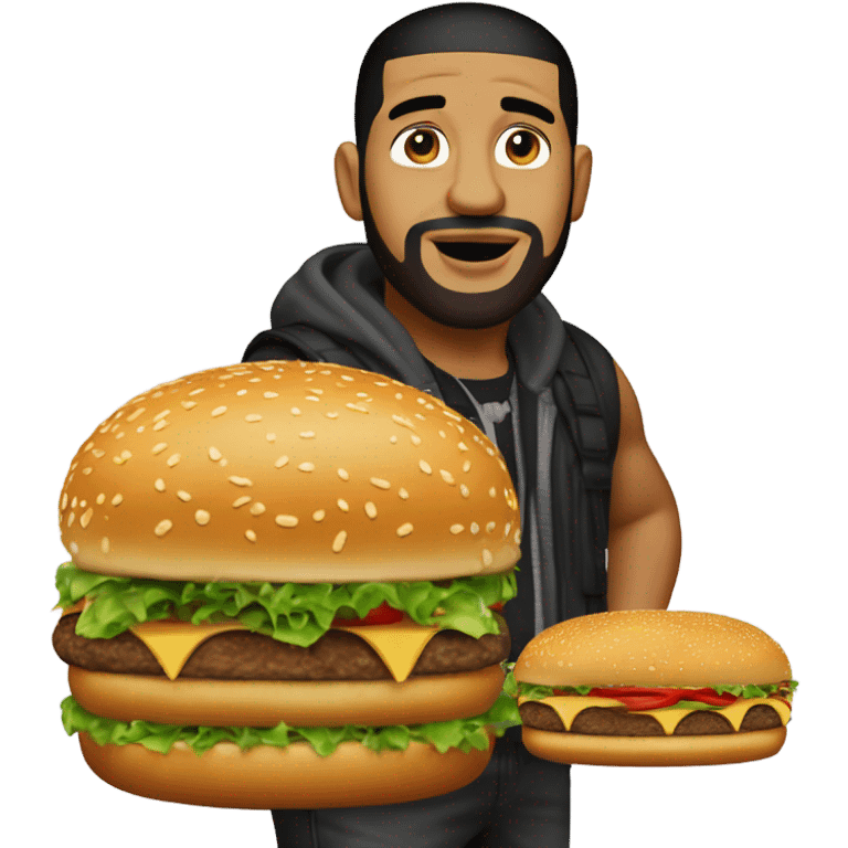 make drake ￼￼fat with a 64x64 burger emoji