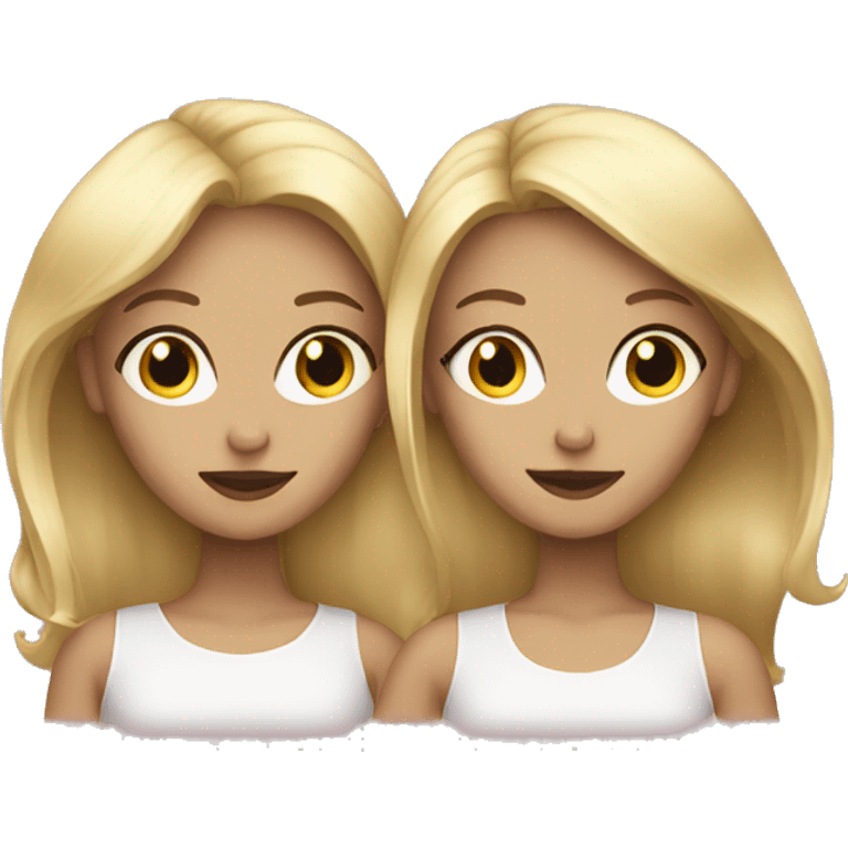 2 blonde sisters  emoji