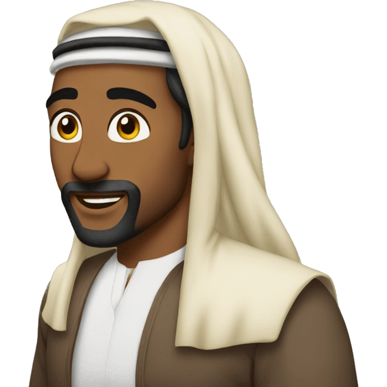 a arabian merge with a black men emoji