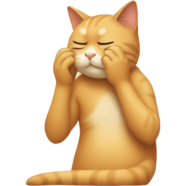 facepalm cat emoji