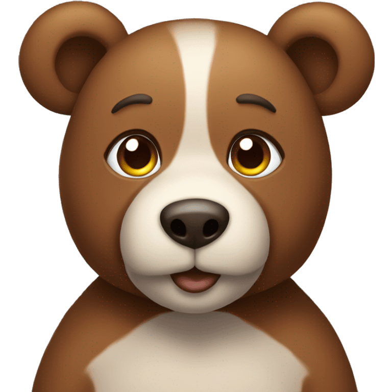 Brown teddy emoji