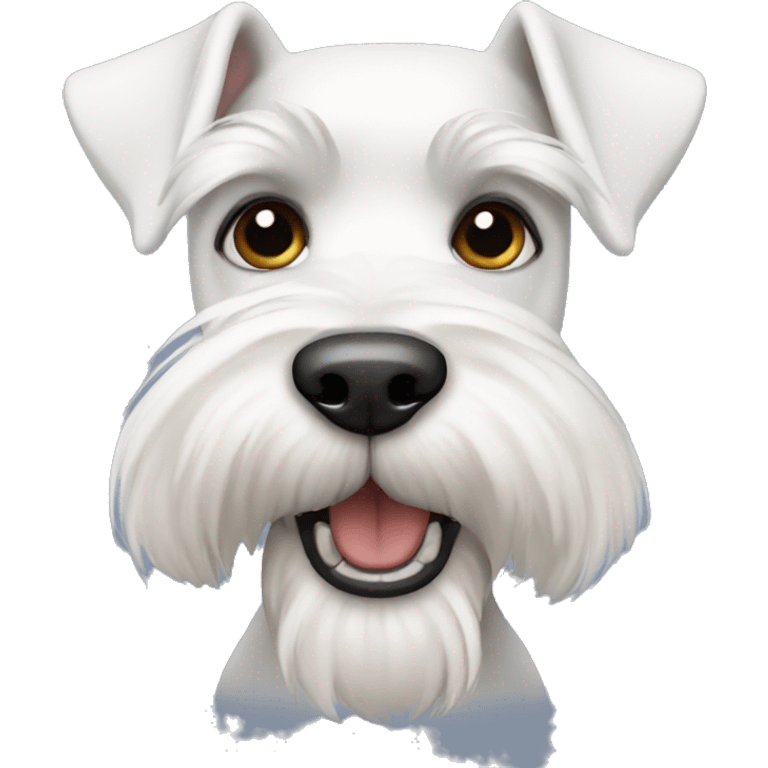 White schnauzer  emoji