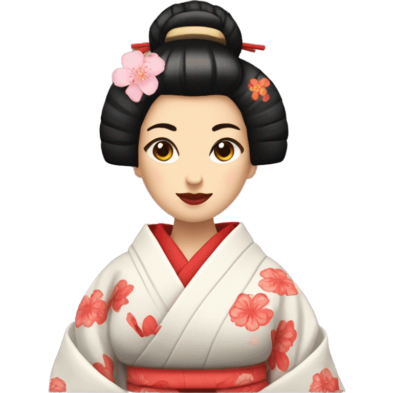 Geisha with kimono emoji