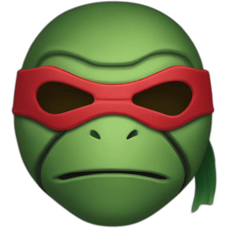 Ninja turtle red mask emoji