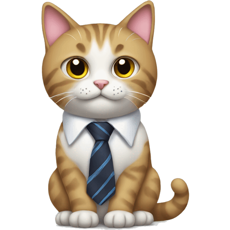 Cat wearing a tie  emoji