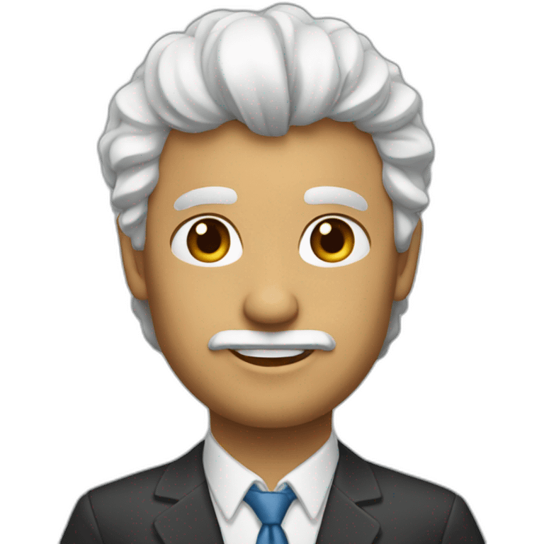 Hombre mayor con poco pelo emoji