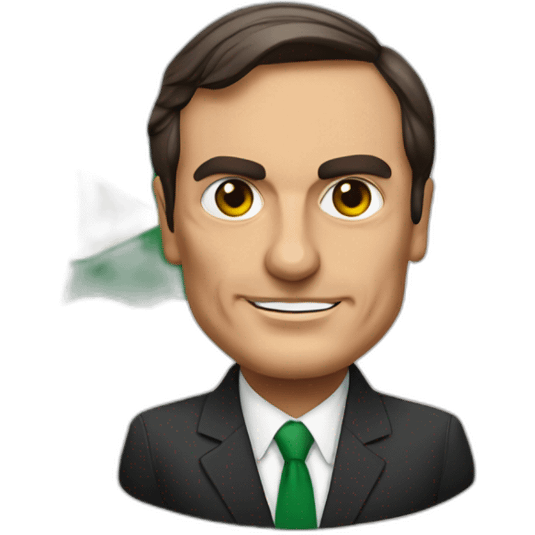 bolsonaro with brazil flag emoji