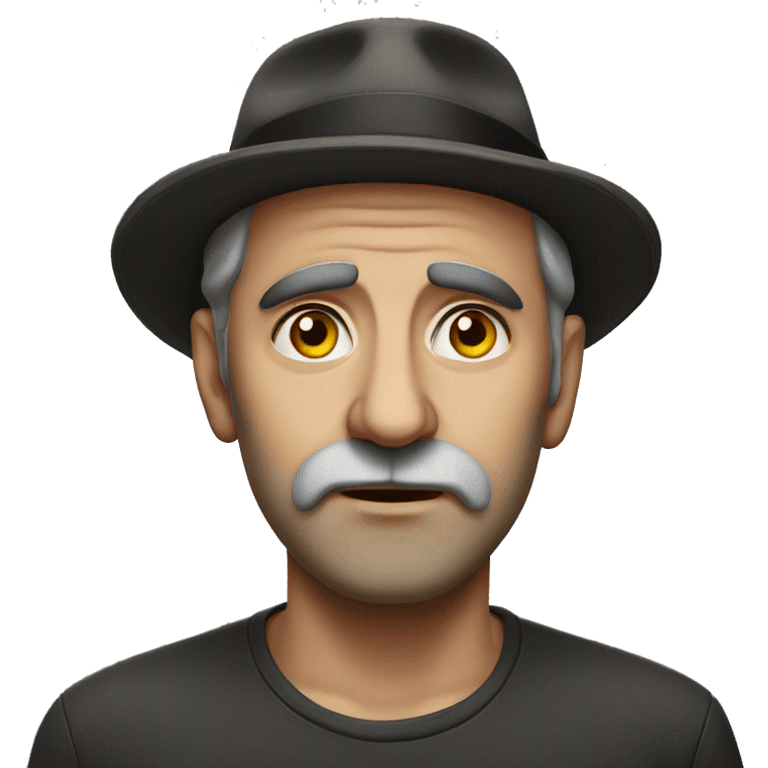 Jewish man photorealistic serious emoji