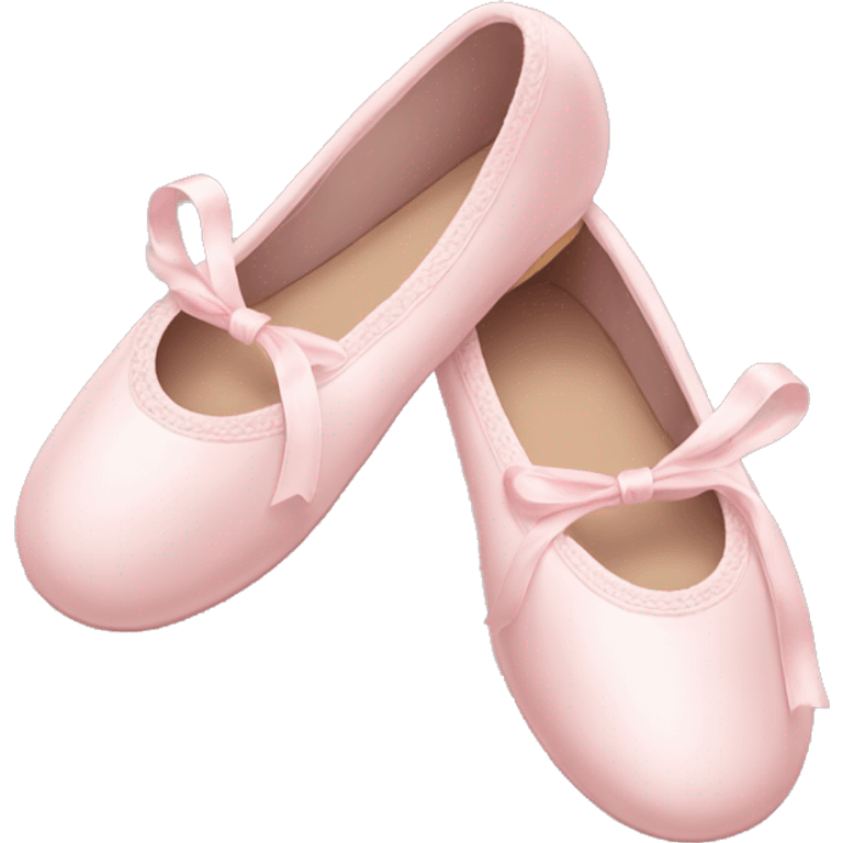 Pale pink ballet shoes emoji