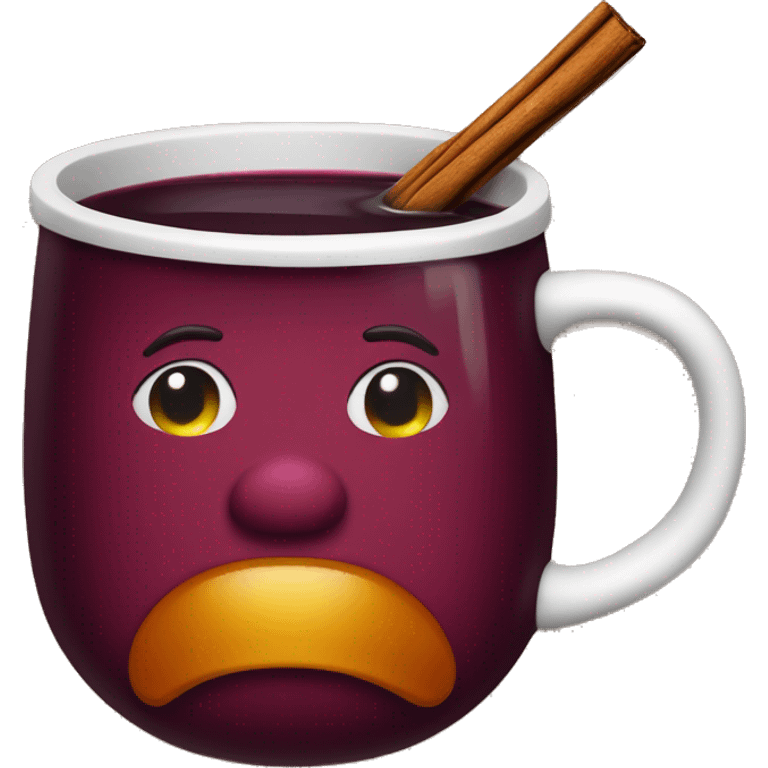 Mulled wine christmas cup emoji