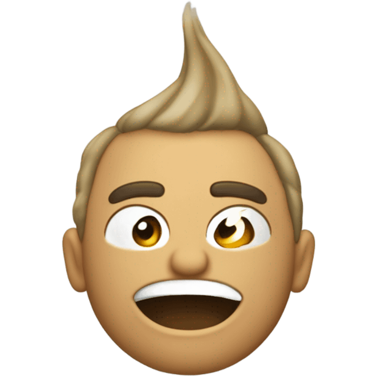 Emoji de lado mirando mal  emoji