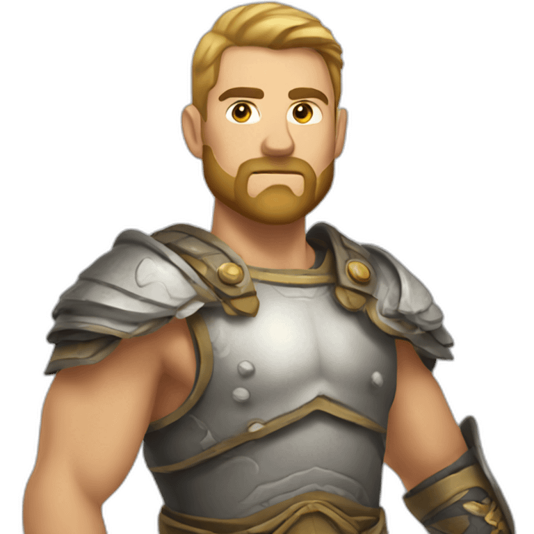 Caucasian warrior  emoji