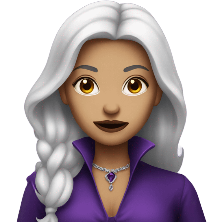 Pretty vampire purple woman emoji