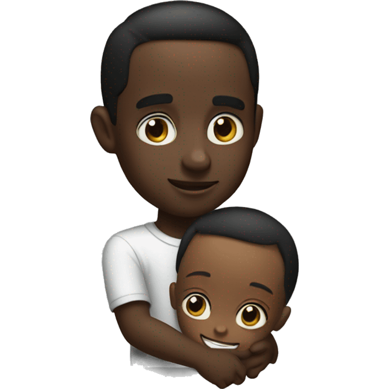 Diddy holding a kid emoji