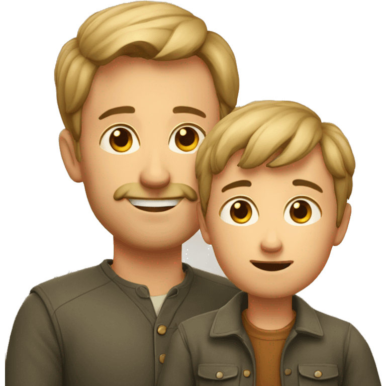 German father with son emoji