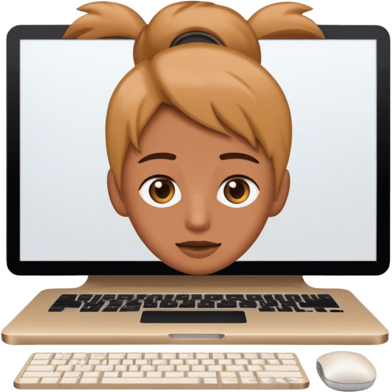 zoom call on computer emoji