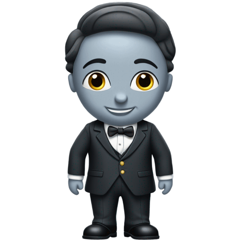 thomas the tank engine wearing a suit emoji