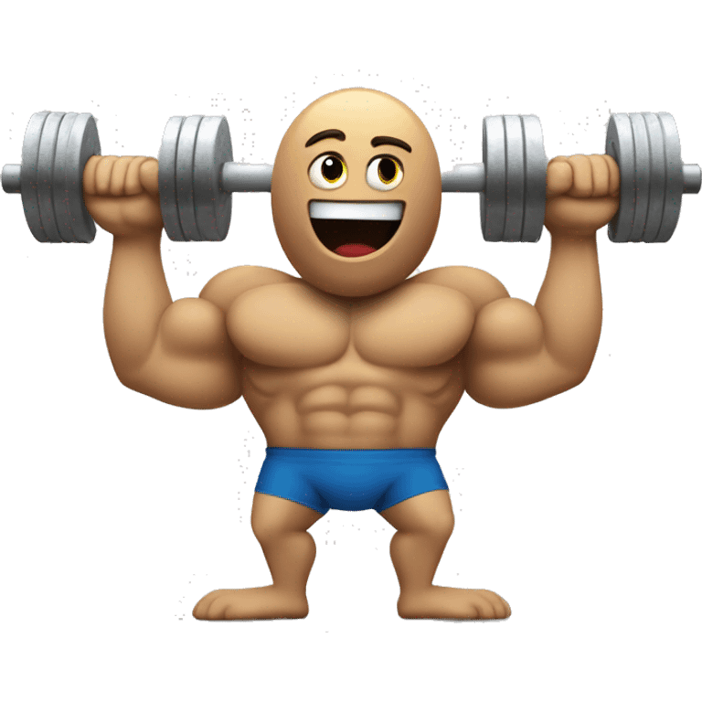 The emoji of a flexing arm and a weight lifter represents strong resolve and commitment to achieving goals. emoji