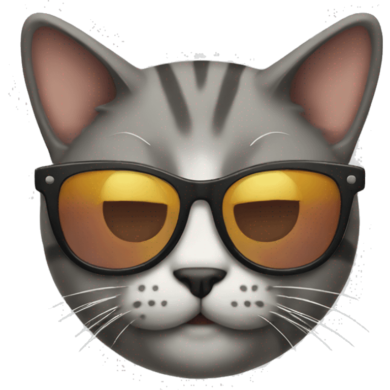 Cat emoji with sunglasses emoji