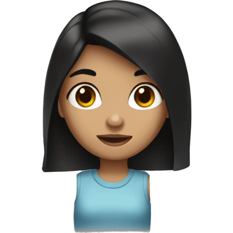 girl with black hair emoji