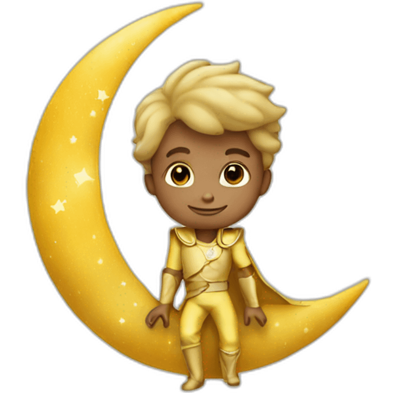 little prince on the moon emoji