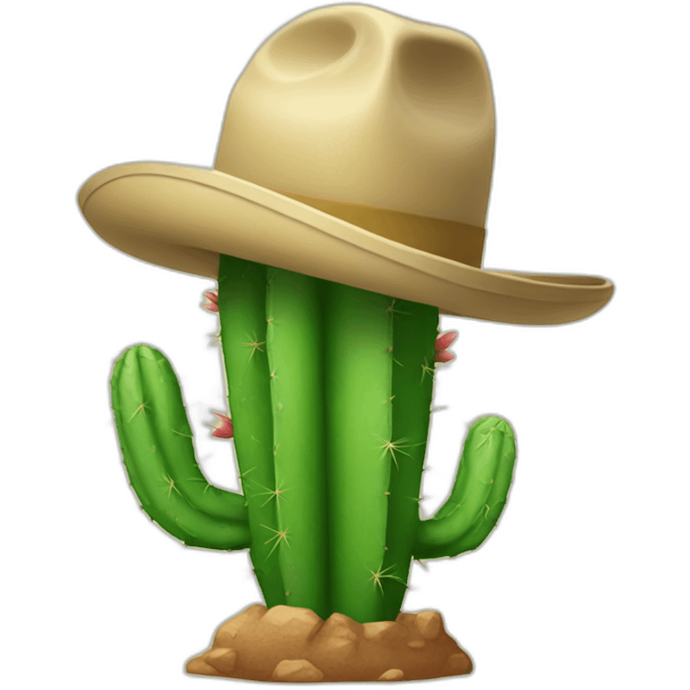 Cactus with cap emoji