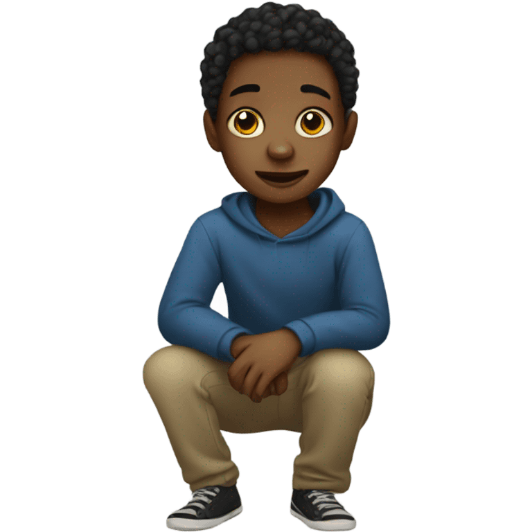 black autistic child emoji