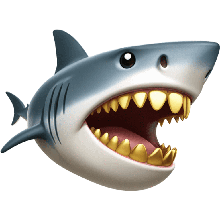 Shark with grillz emoji