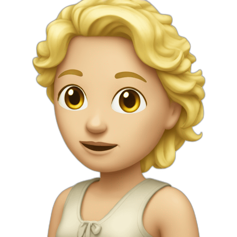 Frau blond putzt emoji