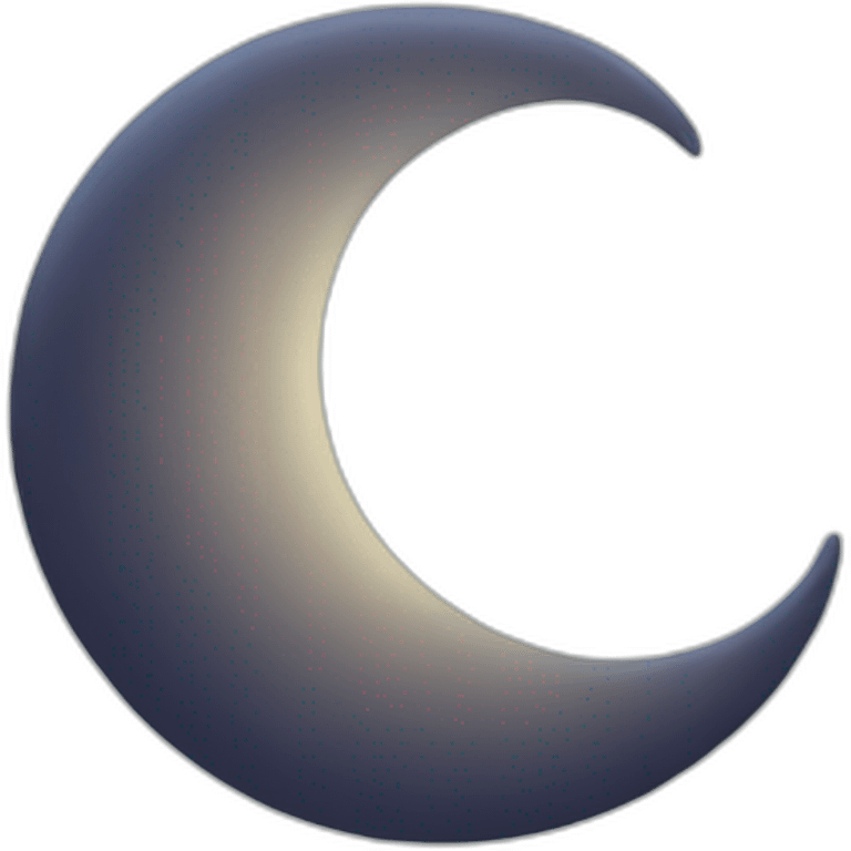 Crescent moon emoji