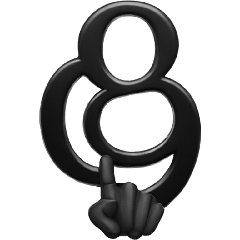 A black panther holding the number 0 in its paws emoji