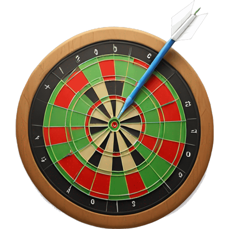 dartboard with a arrow outside the dartboard  emoji