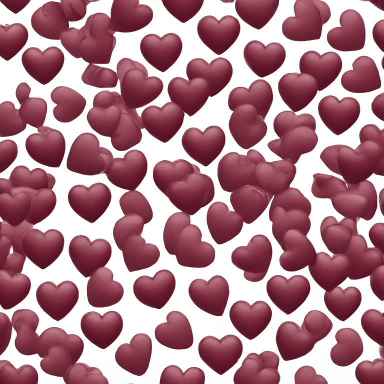 Maroon burgundy heart  emoji