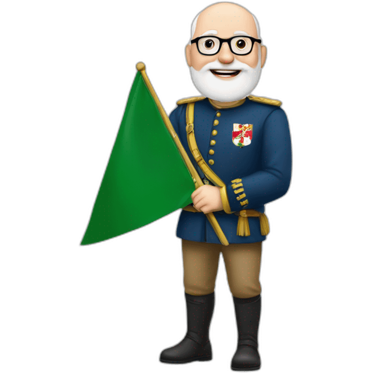 Frans Timmermans holding a flag of Lower Saxony emoji