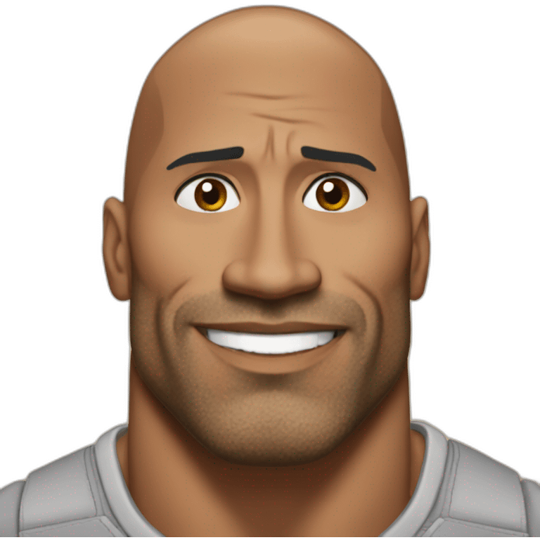 The Rock sourcil emoji