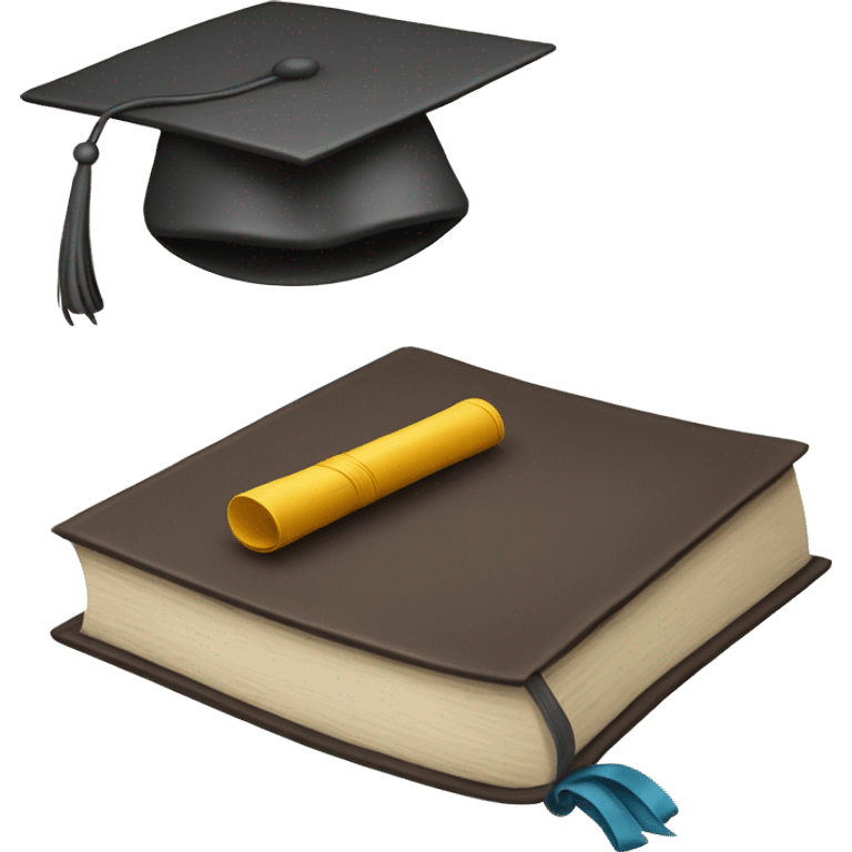 books and graduation hat emoji