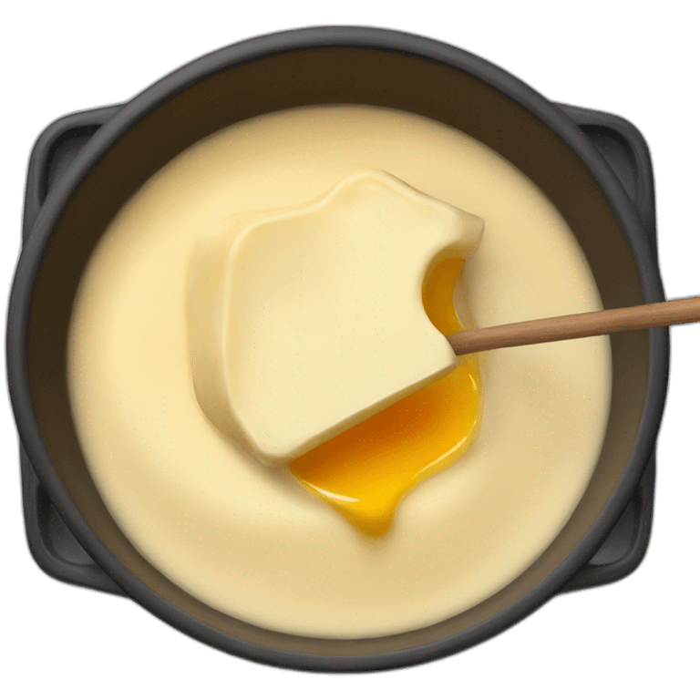 a melted cheese fondue emoji