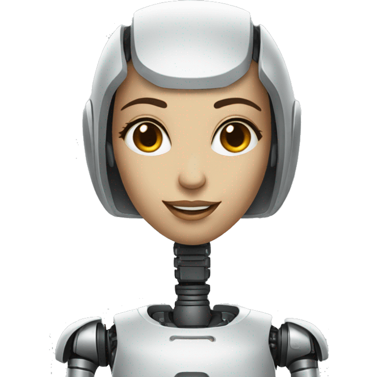  female AI robot emoji