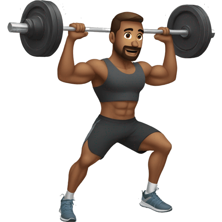 A man doing workout  emoji