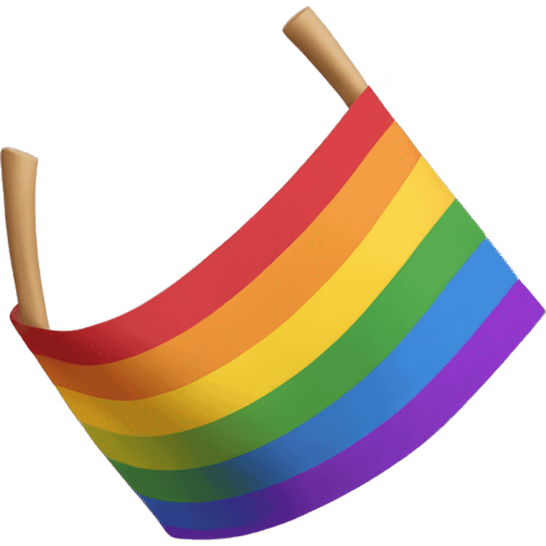 Rainbow pride flag that says Gay  emoji